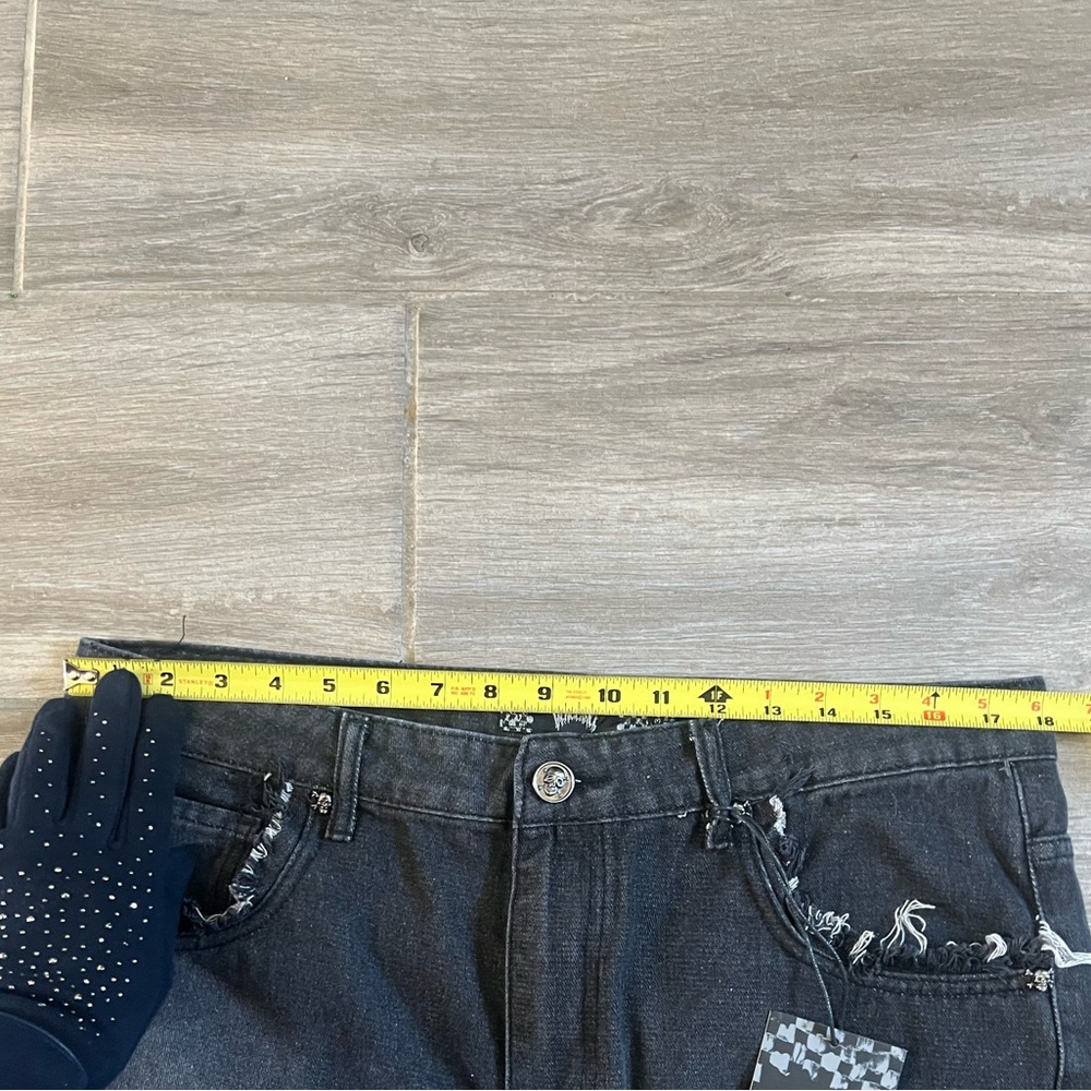 Rebel Vengeance Men’s Rock Punk Distressed Jeans - Picture 12 of 14